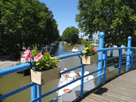 hd a Canal du Midi felett, a Homps-i kikt bejratnl